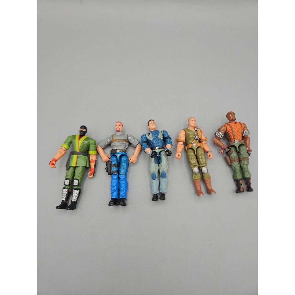 GI JOE Cobra Y2k 2000s Lot 5 Figures Loose Vintage 2002 2003 Roadblock Grunt